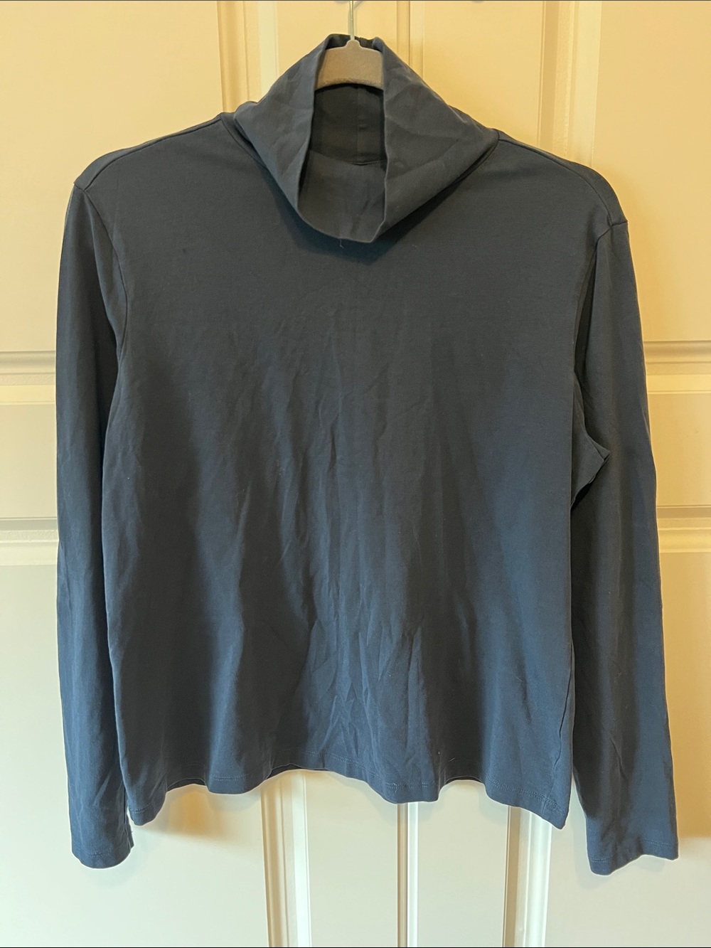 Pact Organic Cotton Turtleneck, L, Navy